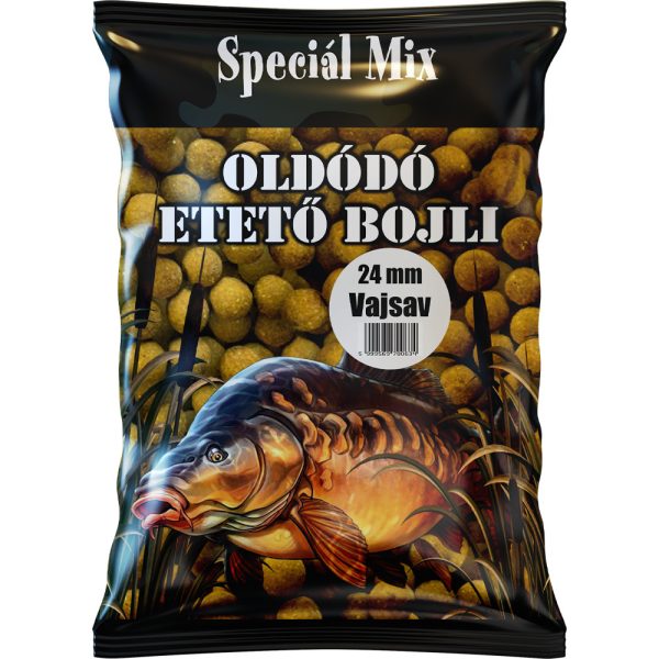 Speciál Mix 24mm Vajsav Oldódó Etető Bojli 1kg