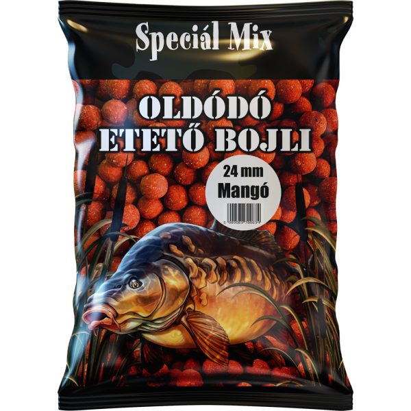 Speciál Mix 24mm Mangó Oldódó Etető Bojli 1kg