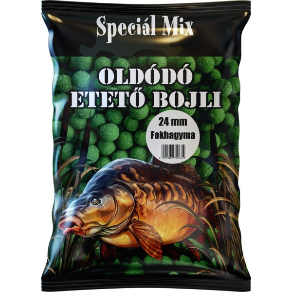 Speciál Mix 24mm Fokhagyma Oldódó Etető Bojli 1kg