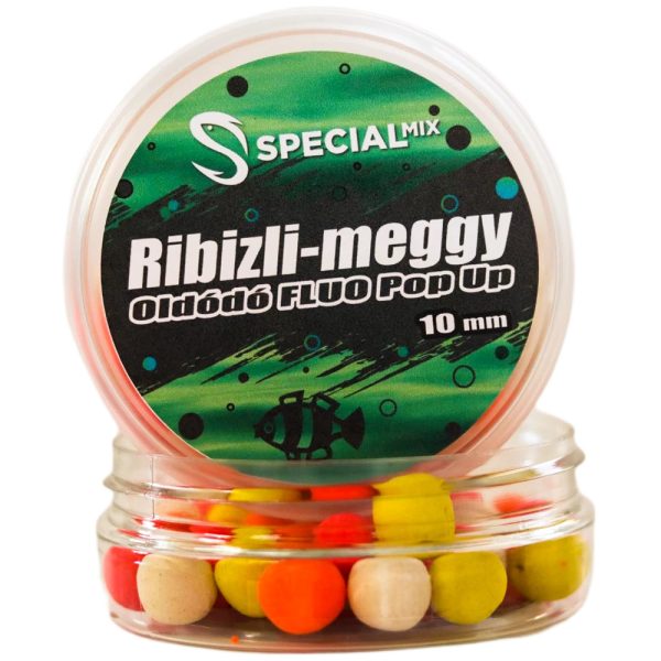 Speciál Mix 10mm Ribizli-Meggy Oldódó Fluo Pop-Up 20gr