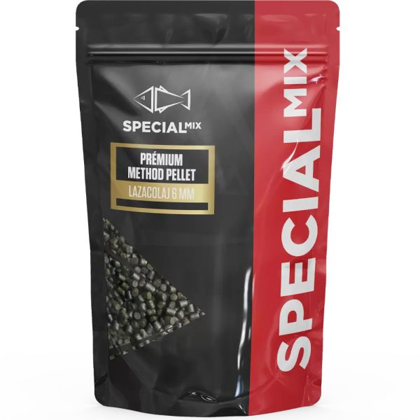 Speciál Mix 6mm Lazacolajos Prémium Method Pellet 500gr