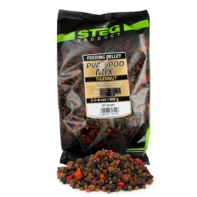   Stég PVA-Spod Mix 3-5-8mm Tigrismogyoró Pelletkeverék 800gr
