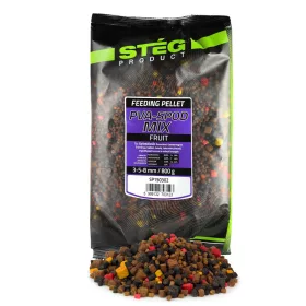   Stég PVA-Spod Mix Gyümölcsös 3-5-8mm Pelletkeverék 800gr