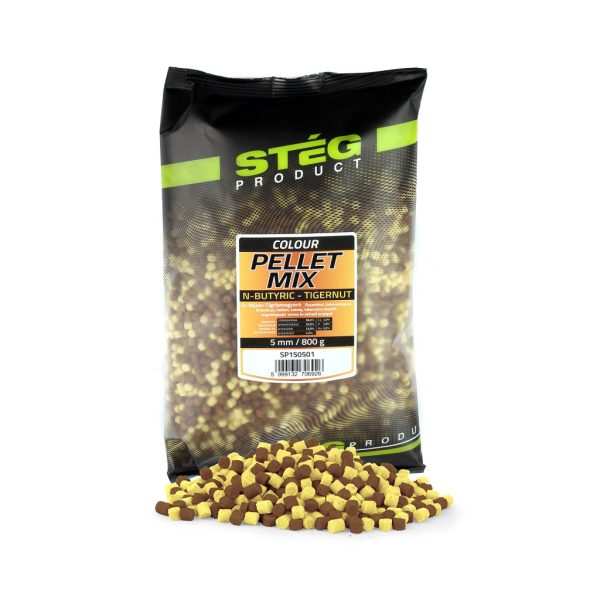 Stég Pellet Mix 5mm Vajsav-Tigrismogyoró Pellet 800gr