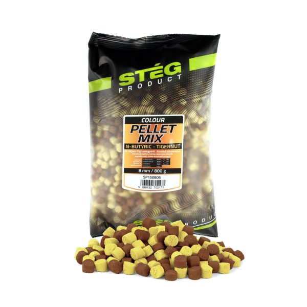 Stég Pellet Mix 8mm Vajsav-Tigrismogyoró Pellet 800gr