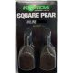 Korda Square Pear Inline Blister Bojlis ólom 98gr - 2db - Csúszó - Körte ólom | Bojlis horgászat