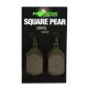 Korda Square Pear Swivel Blister Bojlis ólom 84gr - 2db - Végólom - Körte ólom | Bojlis horgászat