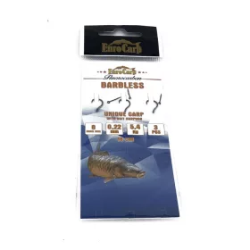   EuroCarp Előkötött Monofil Feeder Előke Csalitüskével - Unique Carp Barbless 12