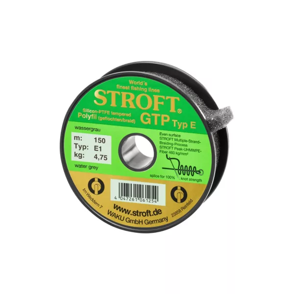 Stroft GTP Typ E Fluo Világosszürke 0,15mm 150m Fonott Főzsinór