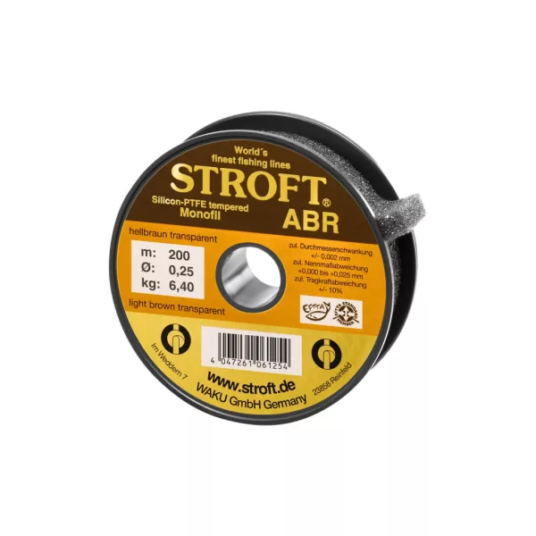 Stroft ABR Világos Barna Áttetsző 0,25mm 200m Monofil Főzsinór