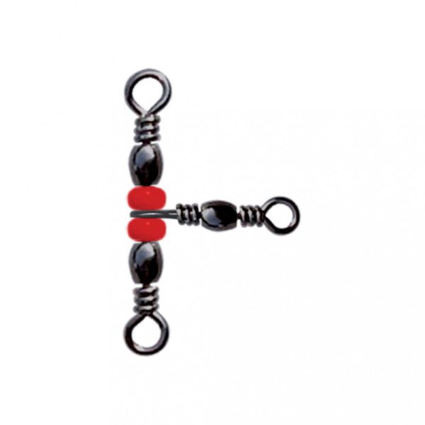 Sunset - TRIPLE SWIVEL W/ BEADS ST-S-1706  10X12  16K X6 - Forgó kapocs