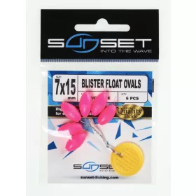 Sunset - BLISTER FLOAT OVALS FLUO PINK 5x10mm - Ütköző
