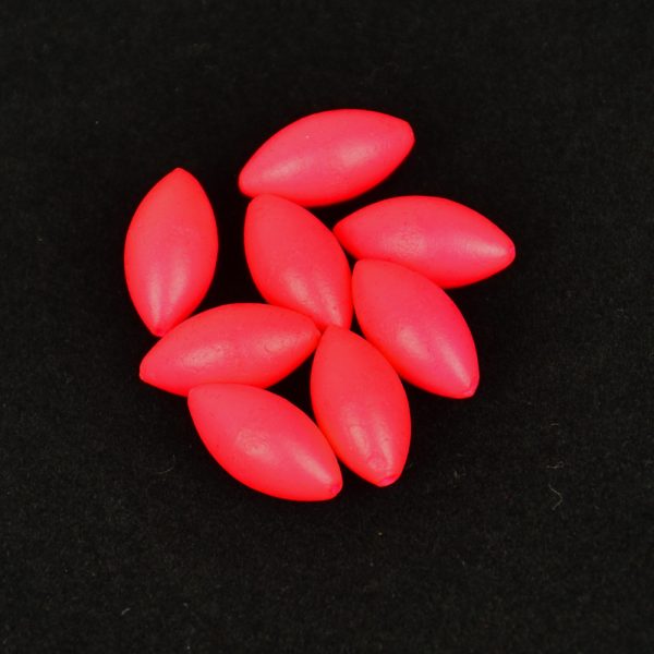 Sunset - BEADS FLOATING OVAL FLUO RED 5x10mm X20 - Ütköző