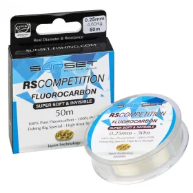   Sunset - FLUOROCARBON SUPER SOFT RS COMPETITION 0,18mm 50M - Monofil zsinór