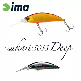 Ima Sukari 50SS Deep 5cm 5gr 114 Titanium Black Wobbler