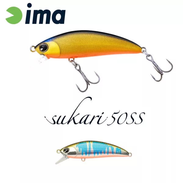 Ima Sukari 50SS 5cm 5gr 116 Oikawa Orange Berry Wobbler