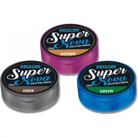   Kriston Super Nova Solid Bag Braid 15Lb 20m 0.26mm Fonott előkezsinór-Barna
