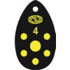 Swimy Inline Spinner Körforgó I06 (Black Yellow Dots) #4 - 12gr