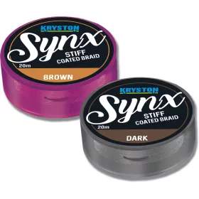   Kriston Synx Stiff Coated 20Lbs 20m 0.35mm Fonott előkezsinór-Barna
