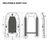 Nash Boat Life Inflatable Boat 240 Gumicsónak