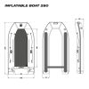 Nash Boat Life Inflatable Boat 240 Gumicsónak