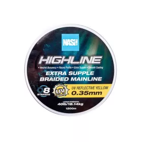 Nash Highline UV Sárga 0,35mm 1200m Fonott Főzsinór