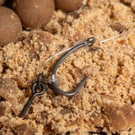   Nash Fluorocarbon D-Rig 6 Szakáll Nélküli, Füles Előkötött Horog