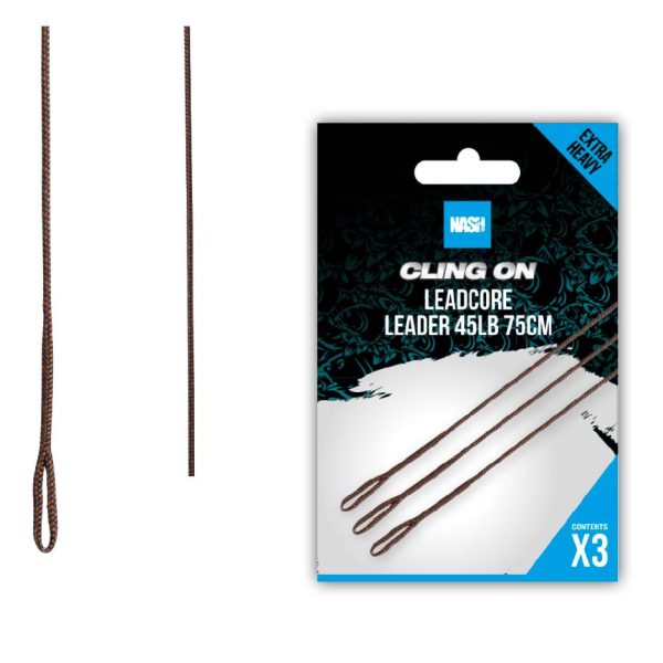 Nash Ready Tied Leadcore Leader 75cm 3db