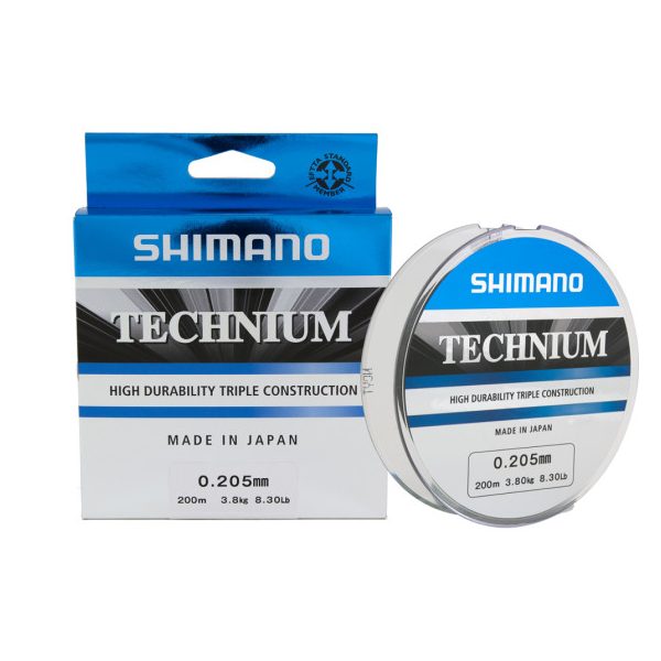 Shimano Technium 200m 0.205mm 3.8kg Grey Zsinór