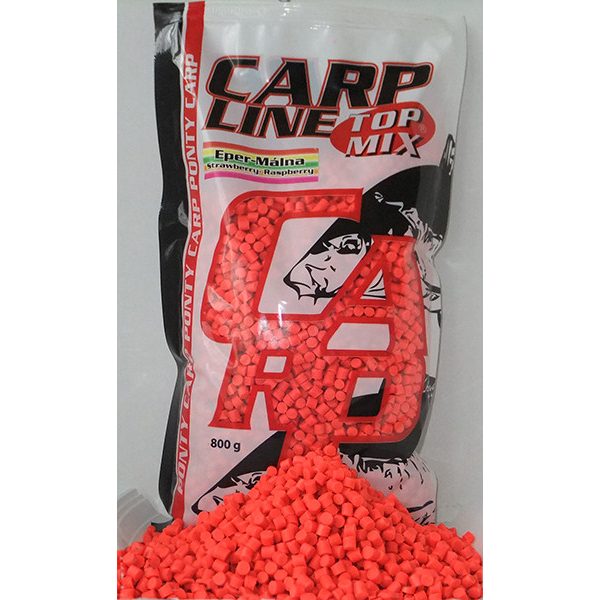 Top Mix Carp Line Eper-Málna Fluoro Etetőpellet 800gr