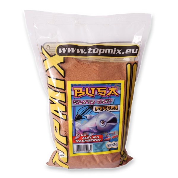 Top Mix Busa Feeder Fluo Málna Etetőanyag 800gr