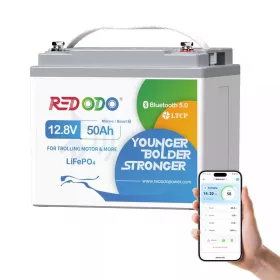 Redodo LiFePO4 BlueTooth Akkumulátor 12V 50Ah