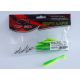 Top Mix Shiner Shad Green-Yellow Chartreuse 7,6cm Plasztik Csali 10db