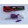 Top Mix Shiner Worm Purple Red 6,0cm Plasztik Hernyó Csali 10db