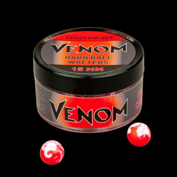 Feedermánia Venom Hard Ball Wafters 15mm Crazy Cherry Etető Bojli