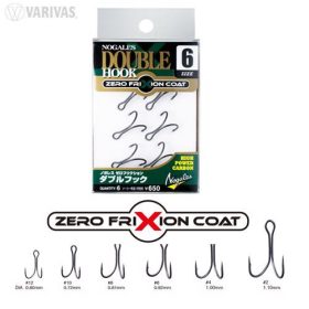   Varivas Nogles Zero Friction #4 Füles Szakállas Ketteshorog 5db