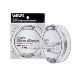   Varivas Sea Bass Max Power PE X8 150m #1,5 28,6lb Stealth Grey Fonott Főzsinór