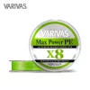 Varivas Max Power PE X8 150m #2,0 33lb 0,235mm Lime Green Fluo Fonott Főzsinór