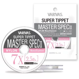   Varivas Super Tippet Master Spec ll Nylon 4X 50m 0,165mm 5,1lb Legyező Előkezsinór
