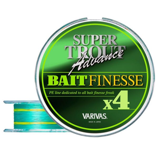 Varivas Super Trout Advance Bait Finesse PE X4 100m #0,6 0,128mm 10,0lb Green Fluo Fonott Főzsinór