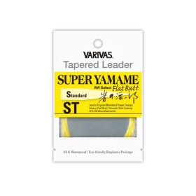   Varivas Vékonyodó Előke Tapered Leader Super Yamame Flat Butt ST 4,57m 0,18mm 5X Flash Yellow Legyező Előkezsinór