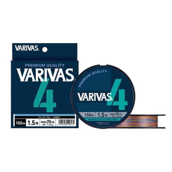 Varivas PE 4 Marking Edition 150m #1,5 0,205mm 25lb Vivid 5 Color Fonott Főzsinór