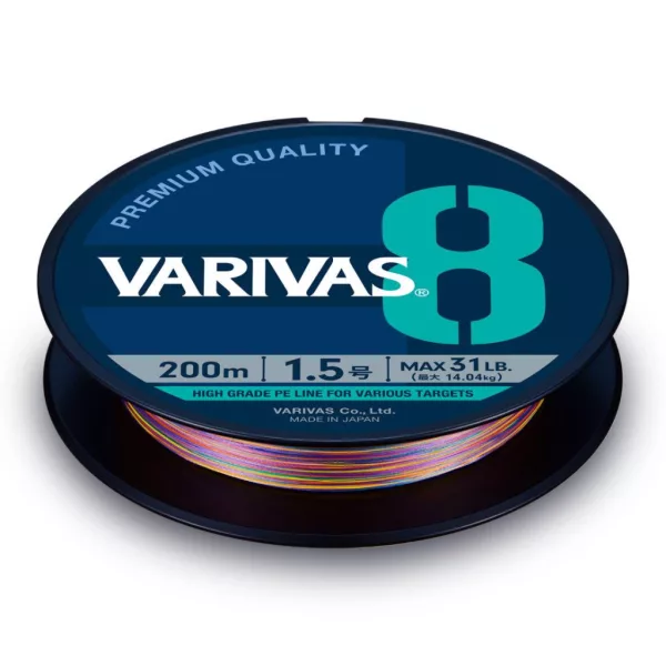 Varivas PE 8 Marking Edition 150m #1,2 0,185mm 23lb Vivid 5 Color Fonott Főzsinór
