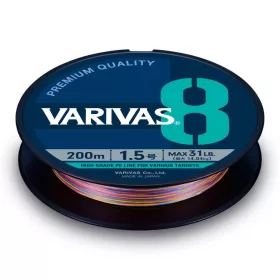   Varivas PE 8 Marking Edition 150m #2,0 0,218mm 37lb Vivid 5 Color Fonott Főzsinór