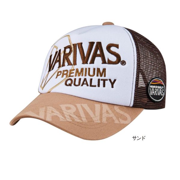 Varivas Breathable Mesh Cap Sandy Brown Baseball Sapka