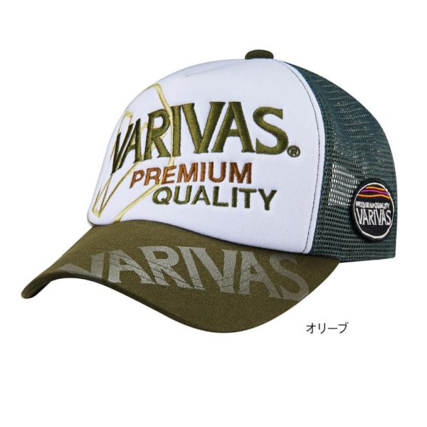 Varivas Breathable Mesh Cap Olive Green Baseball Sapka