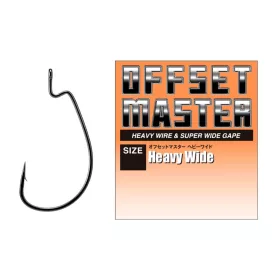   Varivas Offset Master Heavy Wide #5/0 NS Black Füles Szakállas Offset Horog 5db