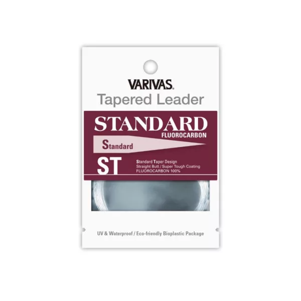 Varivas Vékonyodó Előke Tapered Leader Standard ST Fluorocarbon 1X 2,74m 0,260-0,55mm Legyező Előkezsinór