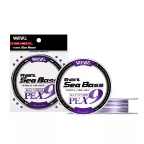   Varivas Avani Sea Bass Max Power PE X9 150m #1,2 25lb White Purple Fonott Főzsinór
