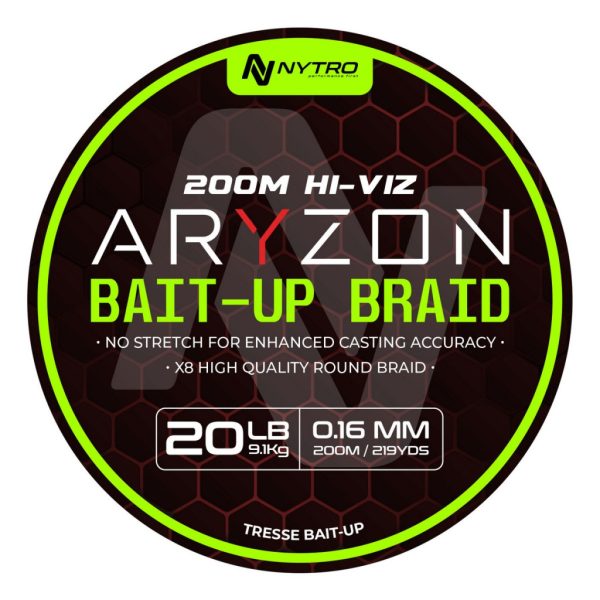 Nytro Aryzon Hiviz Bait-Up Braid 0,16mm Fonott Főzsinór 200m